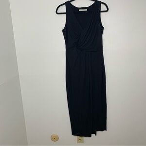 Peruvian Connection black twist sleeveless maxi dress